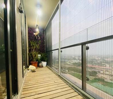 Invisible Grill for Balcony
